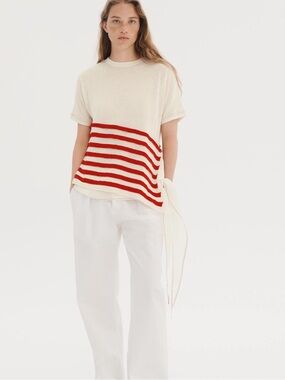 ASYMMETRIC STRIPED KNIT TOP - THE ITEM ZARA WOMAN